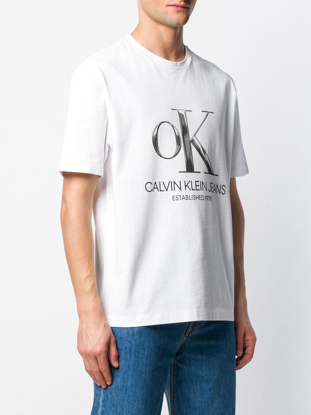WIZWID:위즈위드 - [Calvin Klein Jeans:캘빈클라인진]T-Shirt Con Stampa WIZWID
